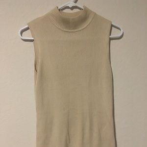 Beige turtleneck